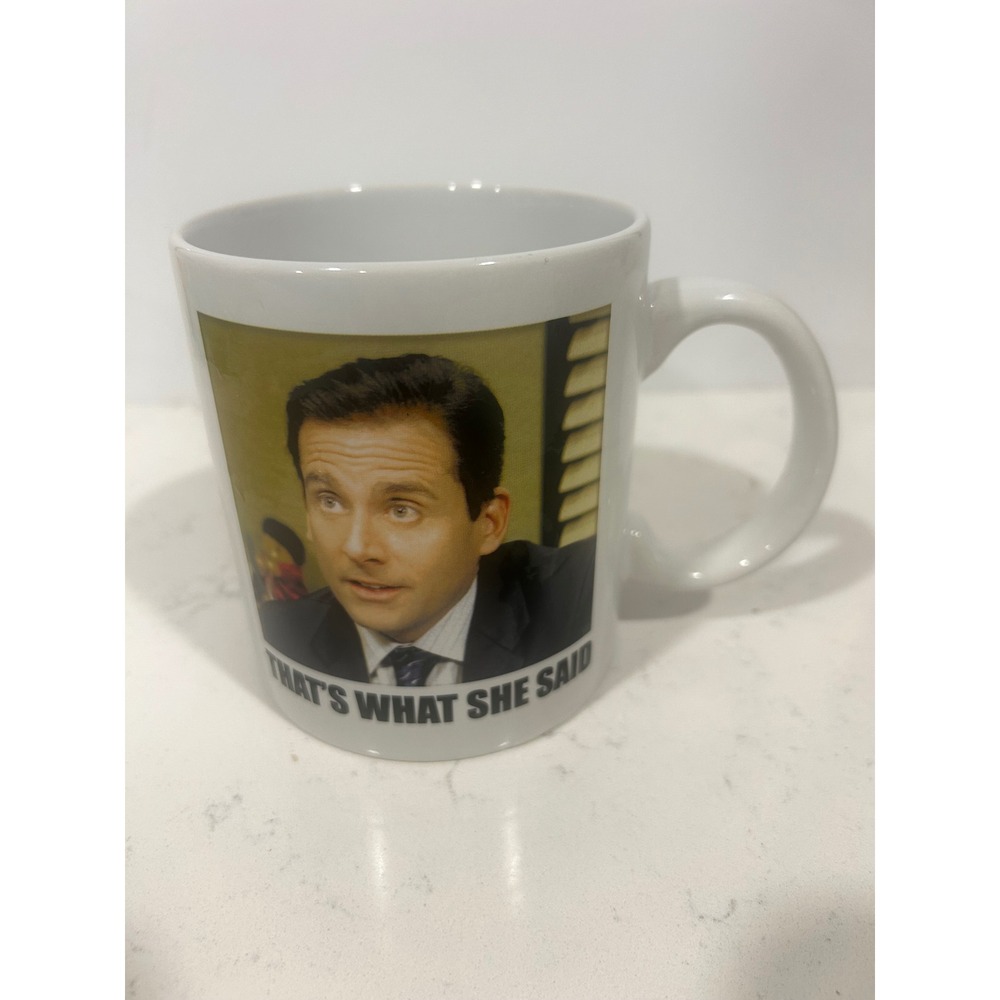 The Office Michael Scott Thats What She Said 20oz Ceramic Mug Silver Buffalo